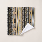 部族、民族、オーナメント バスタオルセット (ウォッシュタオル)