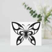 部族 – 蝶 – シルエット ポストカード (スタンド正面)