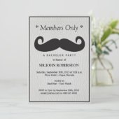 部材専用バチュラーパーティフェイク革 招待状 (スタンド正面)