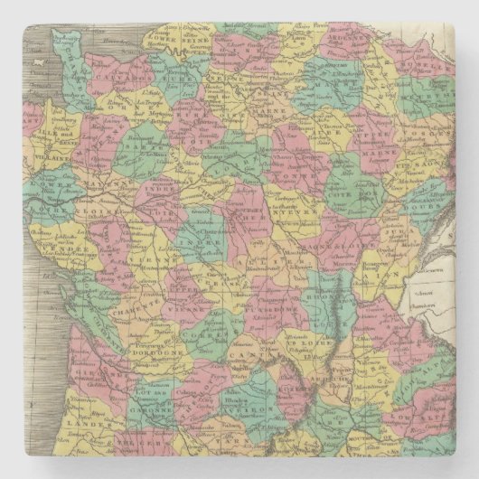 部門のフランス、 ストーンコースター (正面)