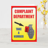 部門の挨拶状は不平を言います カード (黄色い花)