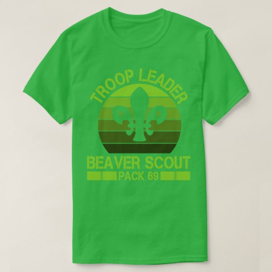 部隊のリーダーBeaver Scout Pack 69野生動物の贈り物 Tシャツ (デザイン正面)