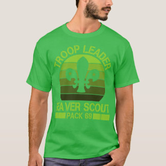 部隊のリーダーBeaver Scout Pack 69野生動物の贈り物 Tシャツ