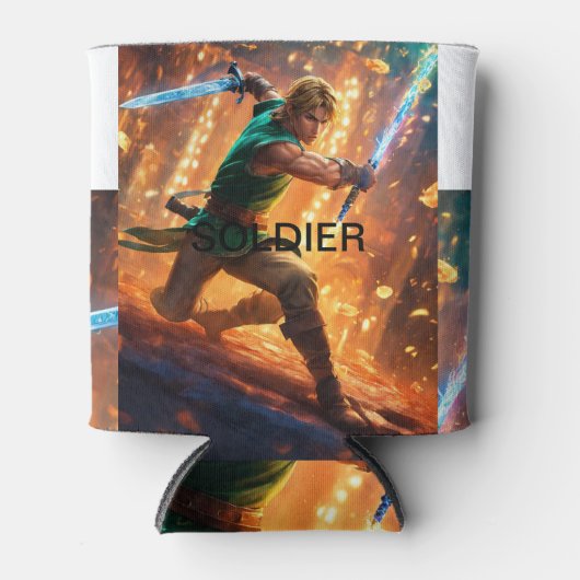 部隊をテーマにしたフォームクーラー保:ドリンクドクール! 缶クーラー (正面)