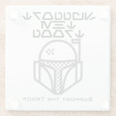 部隊を支援する。 ガラスコースター (裏面)