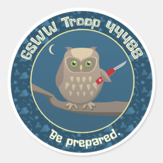 部隊44488シール ラウンドシール