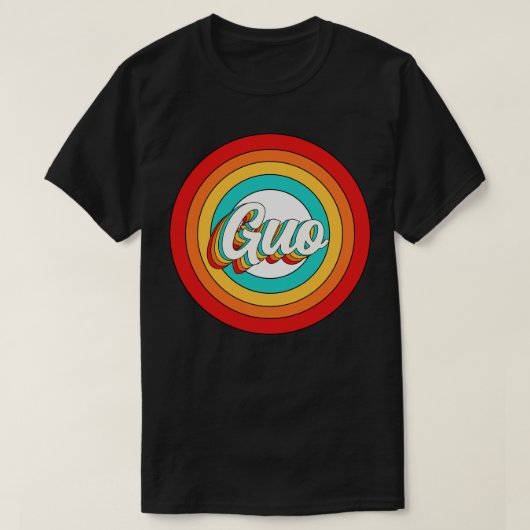 郭名シャツヴィンテージ郭円 Tシャツ (デザイン正面)