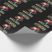 郵おもしろい便労働者フィットネス郵便局 ラッピングペーパー (角)