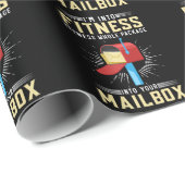 郵おもしろい便労働者フィットネス郵便局 ラッピングペーパー (ロールコーナー)