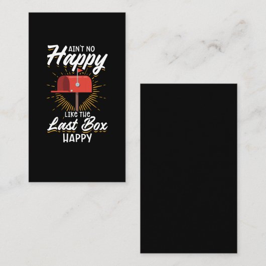 郵おもしろい送会社郵便業者郵便配達員 名刺 (正面/裏面)