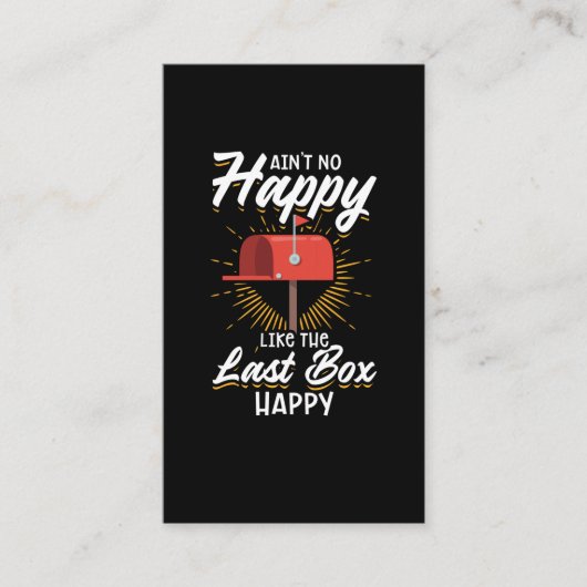 郵おもしろい送会社郵便業者郵便配達員 名刺 (正面)