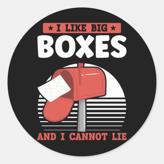 郵便おもしろい人郵便人郵便運送業者 ラウンドシール (正面)