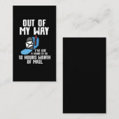 郵便おもしろい会社員郵便局の郵便配達人 名刺 (正面/裏面)