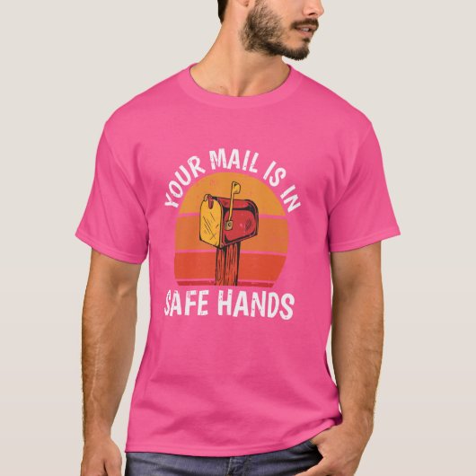 郵便おもしろい郵便勤務者郵便局ユーモア郵便配達人 Tシャツ (正面)