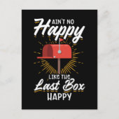 郵便おもしろい配送業者の郵便配達人 ポストカード (正面)