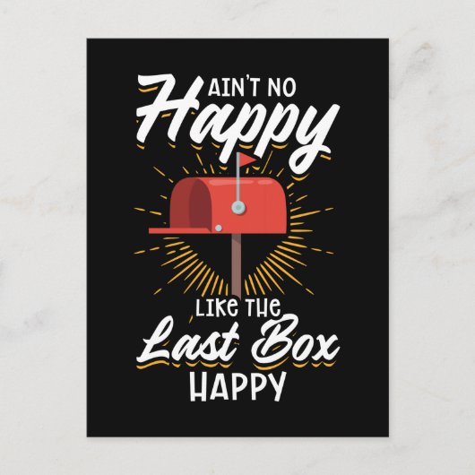 郵便おもしろい配送業者の郵便配達人 ポストカード (正面)