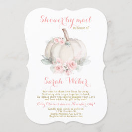 郵便で届く秋のシャワーガール 招待状