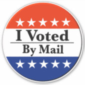 郵便で投票した シール (正面)