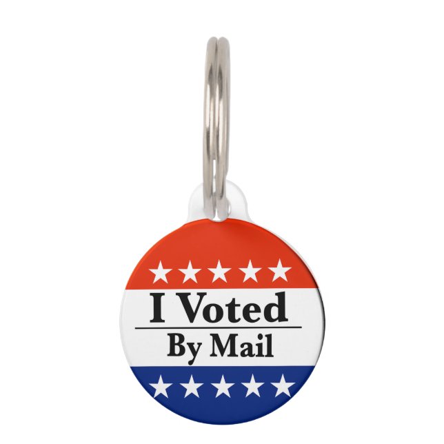 郵便で投票した ペット　ネームタグ (正面)