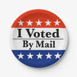 郵便で投票した ペーパープレート