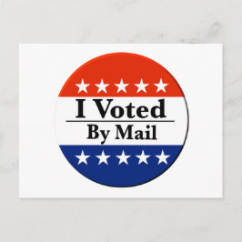 郵便で投票した ポストカード