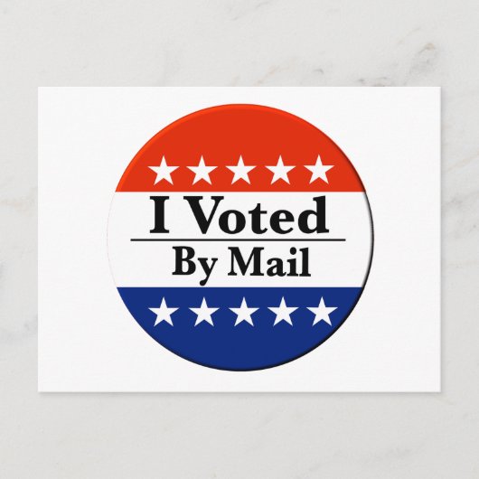郵便で投票した ポストカード (正面)