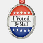 郵便で投票した メタルオーナメント (左)