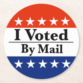 郵便で投票した ラウンドペーパーコースター