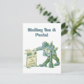 郵便で送るかどうか！ ポストカード (スタンド正面)