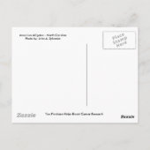 郵便はがきのアメリカアリゲーター-ノースカロライナ ポストカード (裏面)