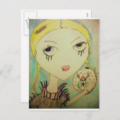 郵便はがきのクリスマスのプリンセスのゾンビ シーズンポストカード (正面/裏面)