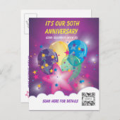 郵便はがきのテンプレートのお祝い インビテーションポストカード (正面/裏面)