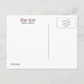 郵便はがきのテンプレートのイベントのジャズバンド ポストカード (裏面)