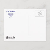 郵便はがきのテンプレート都市不動産仲介業者 案内ポストカード (裏面)