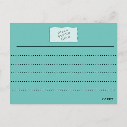 郵便はがきのハッピーバースデー ポストカード (裏面)