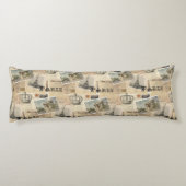 郵便はがきのパリのフランスのな抱き枕 ボディピロー (裏面)