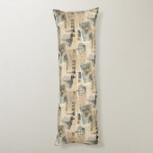 郵便はがきのパリのフランスのな抱き枕 ボディピロー (裏面 (縦))