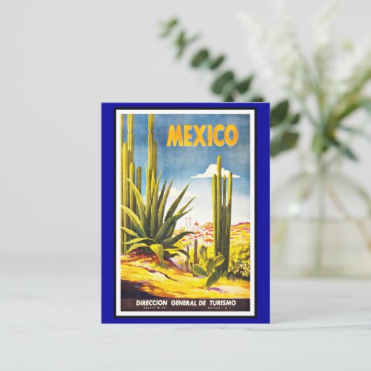 郵便はがきのメキシコの挨拶のヴィンテージ ポストカード (スタンド正面)