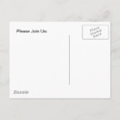 郵便はがきのヴィンテージの鉄道退職パーティーの場所 インビテーションポストカード (裏面)