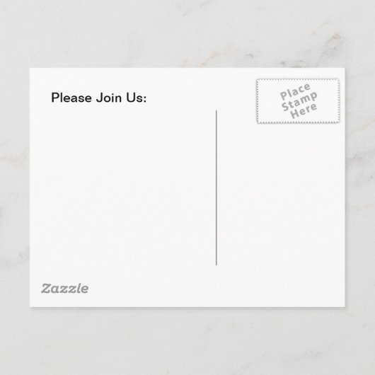 郵便はがきのヴィンテージの鉄道退職パーティーの場所 インビテーションポストカード (裏面)