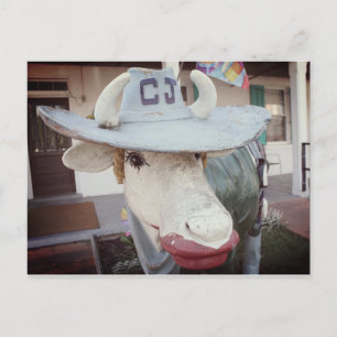 郵便はがきの口紅の牛 シーズンポストカード