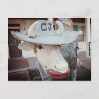 郵便はがきの口紅の牛 シーズンポストカード