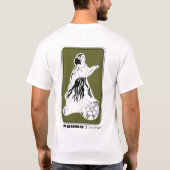 郵便はがきの女の子 Tシャツ (裏面)