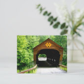 郵便はがきの屋根付橋ニューハンプシャー ポストカード (スタンド正面)