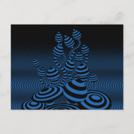 郵便はがきの魔法のきのこの光学幾何学的設計 案内ポストカード