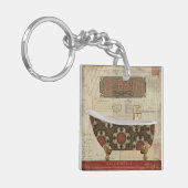 郵便はがきのBath キーホルダー (正面左)