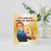 郵便はがきは休みをとります ポストカード (スタンド正面)