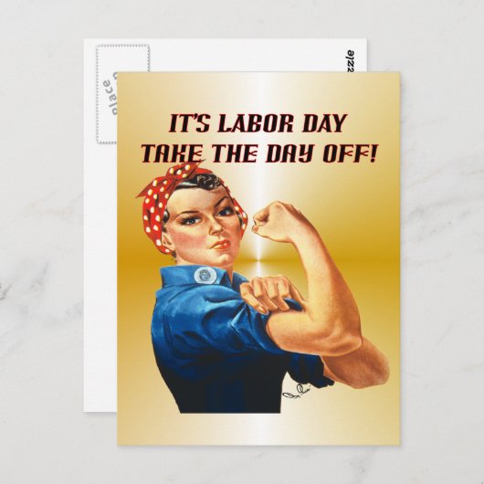 郵便はがきは休みをとります ポストカード (正面/裏面)