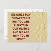 郵便はがきは距離が離れよう ポストカード (正面/裏面)