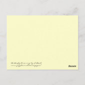 郵便はがきを夢を見ている蝶 ポストカード (裏面)